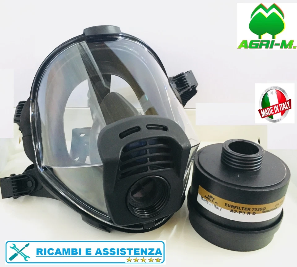 Maschera Panoramica pieno Facciale Panarea con FILTRO A2 P3 R Protettiva EN 148  - Immagine 1 di 4
