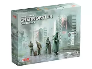 Chernobyl #4 Disattivatori (4 personaggi) ICM 35904 Plastica model kit scala 1/35 - Foto 1 di 12