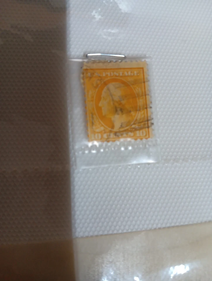 US Postal Stamp Washington 10 Cents Orange - Image 1 of 1