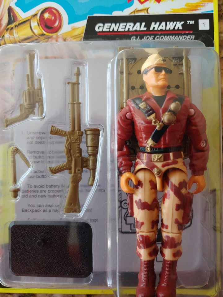 GI JOE 1991 Battle Talking Commanders General Hawk sin usar, en caja por Hasbro Foto 1 de 4