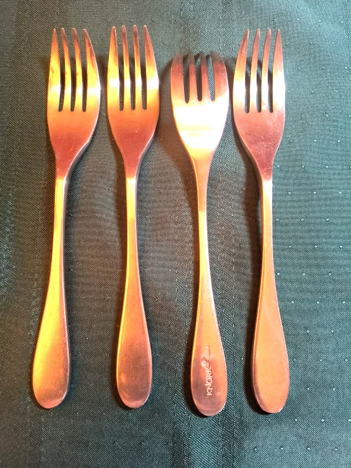 KNORK Stainless Flatware ORIGINAL set 4 Dinner Forks - Image 1 of 1