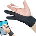 Right Left Hand Two Finger Anti Smudge For Drawing Tablet Artist Glove Graphics