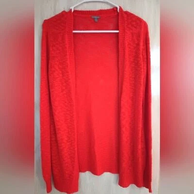 Cárdigan Charlotte Russe Frente Abierto Para Mujer Medio Coral Salmón Tejido Ligero Foto 1 de 4