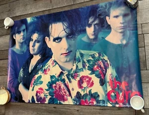 Vintage 1990 The Cure Poster-Brockum Flower Shirt-RARE-22.25x34.5” - Picture 1 of 8