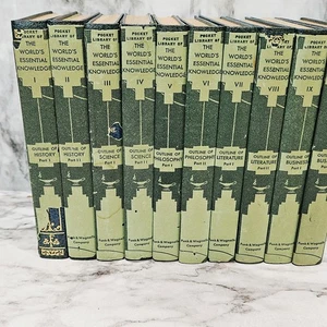 The World's Essential Knowledge 10 Book Set 1929 Funk and Wagnalls Company USA - Picture 1 of 24