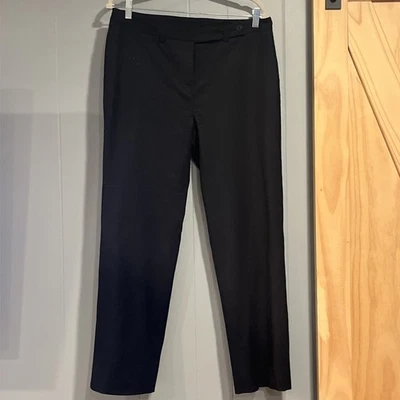 Брюки Lilly Pulitzer размер 10 черные шерстяная смесь с подкладкой широкие штанины рабочая одежда - Изображение 1 из 4
