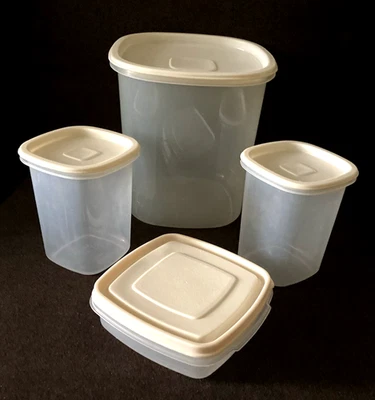 Rubbermaid Servin' Saver Containers #7-21 cups, (2)#8 1.8 pts, #1-2 cups-VINTAGE - Image 1 of 4