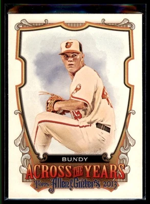 2013 Topps Allen & Ginter Across the Years Dylan Bundy #ATY-DB Baltimore Orioles - Image 1 of 2