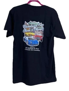 Camiseta China Town Car Show Talla L Negra - Imagen 1 de 9