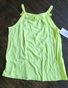 Carter’s Girl's Bright Neon Yellow Adorable Tank Top Size 7 New With Tags - Picture 1 of 9
