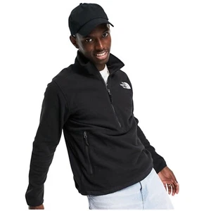 Chaqueta The North Face Kataka 1/4 con cremallera pullover de lana logotipo grande negro para hombre M - Imagen 1 de 6