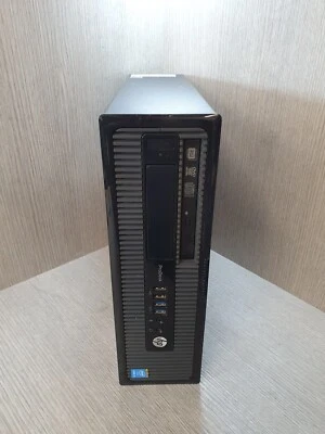 HP Prodesk 400 G1 SFF Intel i3-4130 @3.4GHz 4GB 500GB HDD Wifi WIN10 Pro EF297 - Image 1 of 4