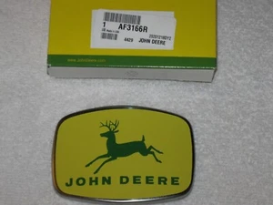 GENUINE OEM JOHN DEERE 320 420 520 620 720 820 TRACTOR MEDALLION AF3166R - Picture 1 of 2