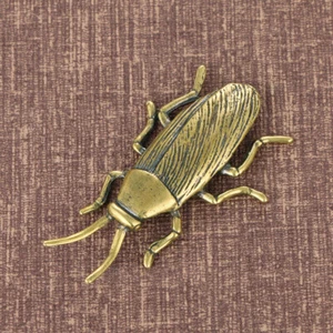 Massive Messing Kakerlake Figur Tierfiguren Tischdeko Objekte Geschenk# - Bild 1 von 6