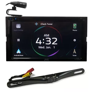 JVC KW-M865BW 6.8" Bluetooth Wireless Car Play and Android Receiver+Backup Cam - Picture 1 of 12