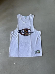 Large 🏀 Limited Edition Champion x MTV Embroidered Logo Tank 90s Retro Rare - Picture 1 of 5