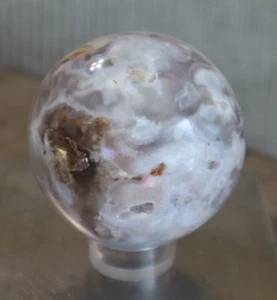 FLOWER AGATE SPHERE 59.6 MM/ 290.9 GRAMS - Picture 1 of 6