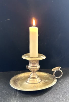 Antiguo candelabro de cámara Christofle enchapado en plata Foto 1 de 3