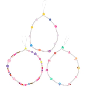 3 Pcs Beaded Phone Wrist Strap Phone Hanging Lanyard Phone Decoration - Zdjęcie 1 z 12