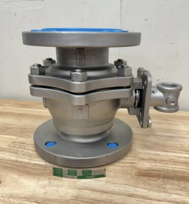 FNW 600C Stainless Steel Ball Valve 3in 3" Flanged CF8M 3 Inch 150 PSI Full Port - Image 1 of 4