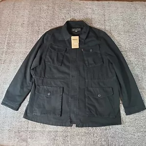 LEVI'S Levi Strauss Black Military Field Jacket Size XXL LM1SC957 New w Tags 2XL - Picture 1 of 13