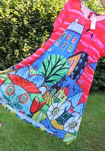 FLORYDAY Damen Sommer Kleid NEU Maxikleid Langes Buntes Sommerkleid Größe L - Bild 1 von 15