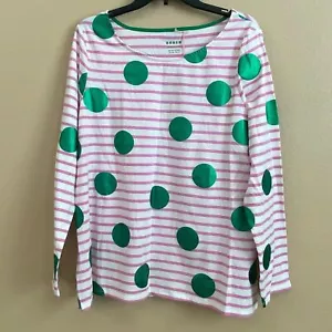 Boden New Size 16/18 Ella Cotton Long Sleeve Breton Top Easter Spring Casual - Picture 1 of 9