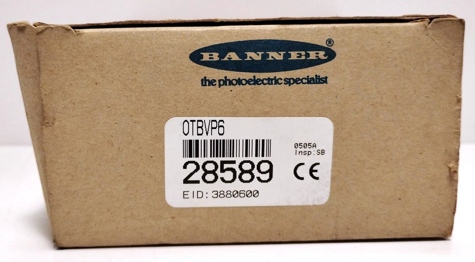 Banner Engineering OTBVP6 28589 10-30 V DC Optical Touch Button W/ 6.5 ft Cable - Image 1 of 4