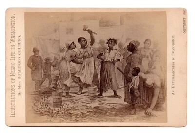 Ilustrações de 1887 da vida negra em Washington - Um desagrado no pântano - Imagem 1 de 2