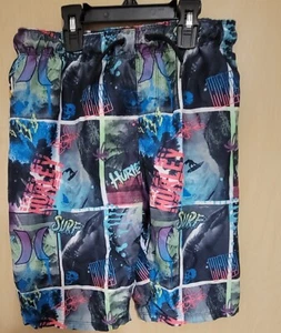 NWT Hurley Youth Boys Lg Swim Trunks Lined Board Shorts 10.5” 12y To 13y - Picture 1 of 7