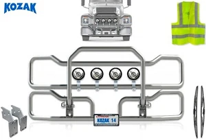 Protector de parrilla delantera (sin modelos de faros antiniebla) compatible con Mack Anthem 2018+ - Imagen 1 de 9