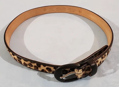 Talbots XS Woman Belt Genuine  Leather, Made In Italy L/35in Animal Print - Image 1 of 4