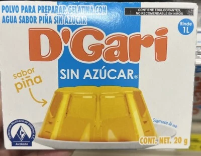 3 D'GARI Gelatina Postre Piña Sin Azúcar. Gelatina Light SIN Azucar Pina Foto 1 de 2