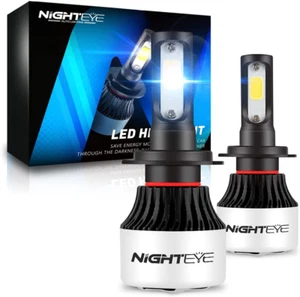 NIGHTEYE H7 Led Headlight Bulbs, 200% Super Bright H7 Led Chip 9000LM 72W 650... - Picture 1 of 12