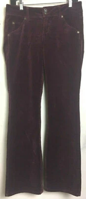 GUESS AUTHENTIC VELVET STRETCH  JEANS 98% Cotton  BURGUNDY  Women's SZ29 W32xL32 - Image 1 of 4