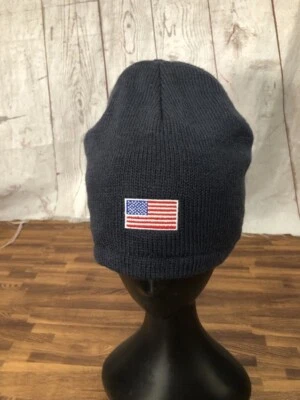 Port & Company Beanie Navy Hat - US Flag - AHIHA - One Size - Изображение 1 из 4