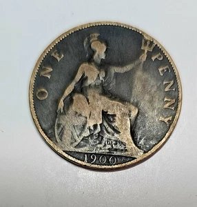 Lote de 1 centavo Gran Bretaña 1900 #2 - Imagen 1 de 2