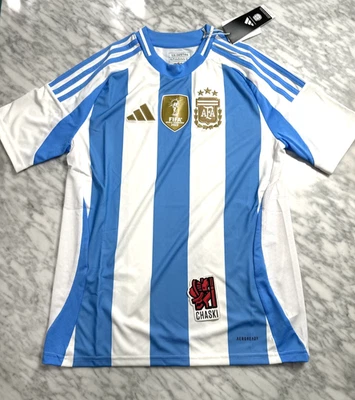 Adidas Argentina National Team Home 23/24 Soccer Jersey IP8387 Youth Large NEW - Image 1 of 4