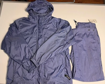 Cabelas Mujer Empacable Cremallera Completa Con Capucha Cortavientos Chaqueta de Lluvia Talla Grande Usada en Excelente Condición Foto 1 de 4