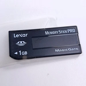 Lexar 1 GB Memory Stick Pro MagicGate Card long Sony Cybershot digital camera - Picture 1 of 2
