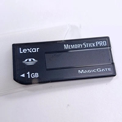 Lexar 1 GB Memory Stick Pro MagicGate Card long Sony Cybershot digital camera - Image 1 of 2