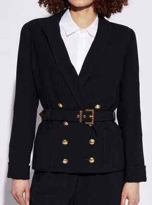 Chaqueta Blazer Emporio Armani Ajustada Doble Botonadura Emblema Cinturón Talla 42/4 Foto 1 de 4