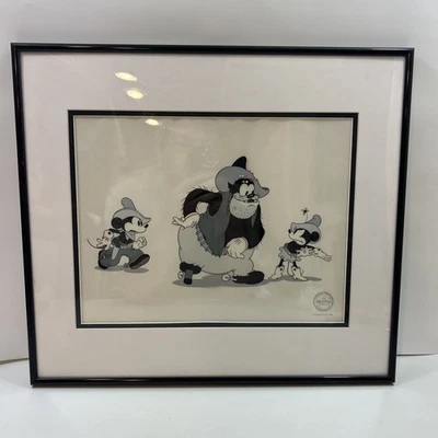 Disney LE 5000 DOS ARMAS MICKEY Vaquero Minnie Mouse Mate Láser Celular Obra de Arte Foto 1 de 4