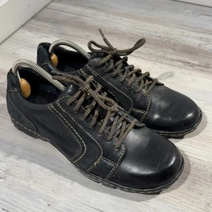 Zapatos Oxford Born para hombre talla 10 de cuero negro con cordones - Imagen 1 de 13
