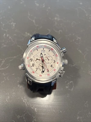 OAKLEY 12 GAUGE MEN'S WATCH Swiss Stainless Chronograph w/ White Dial - Image 1 of 4