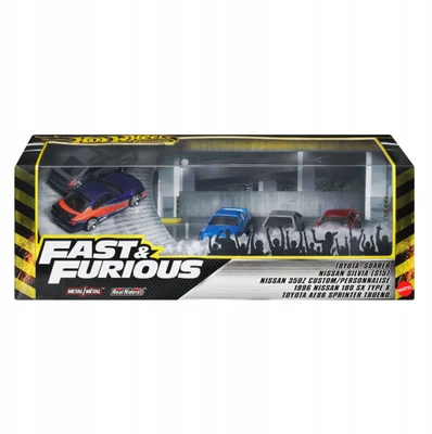 Confezione da 5 Diorami Fast & Furious Tokyo Drift Hot Wheels Premium 1:64 - Immagine 1 di 4