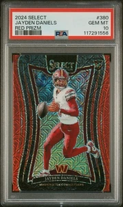 2024 Panini Select - PSA 10 Suite Level Jayden Daniels RC Red 3/49 COLOR MATCH - Picture 1 of 3