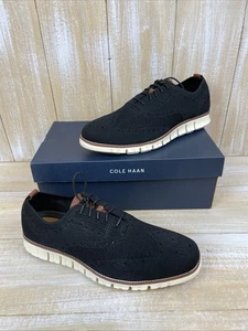 Zapatos Oxford Cole Haan Para Hombres ZeroGrand Stitchlite Tejidos Negros Talla 13M NUEVOS C24948 - Imagen 1 de 20