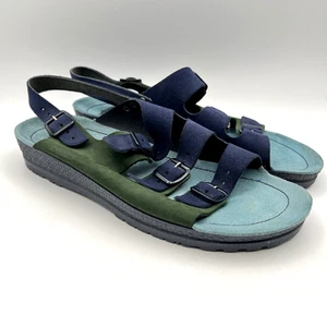Rohde Sandals Naturform Comfort Sole Tri-Color Suede Leather Orthopedic Sz 41 - Picture 1 of 10