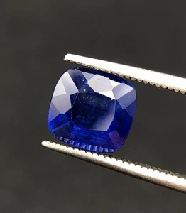 3,48 crt natürlicher Saphir lebendig blau 8,58 mm x 8,07 mm x 5,05 mm aus Sri Lanka - Bild 1 von 7